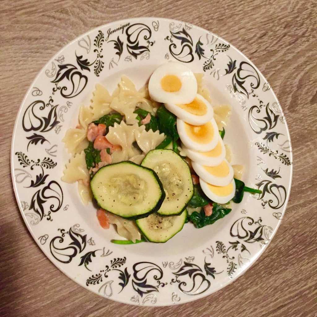 Heerlijke Farfalle met zalm & spinazie