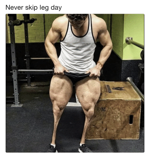 Resultaat van leg day skippen