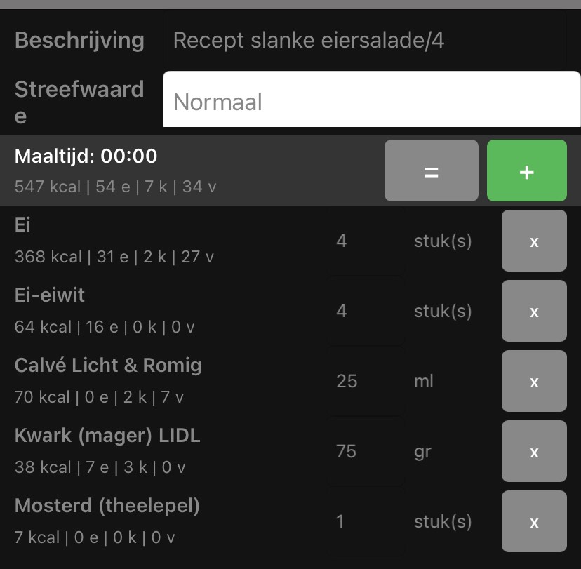 Voedingswaarde zelfgemaakte eiersalade
