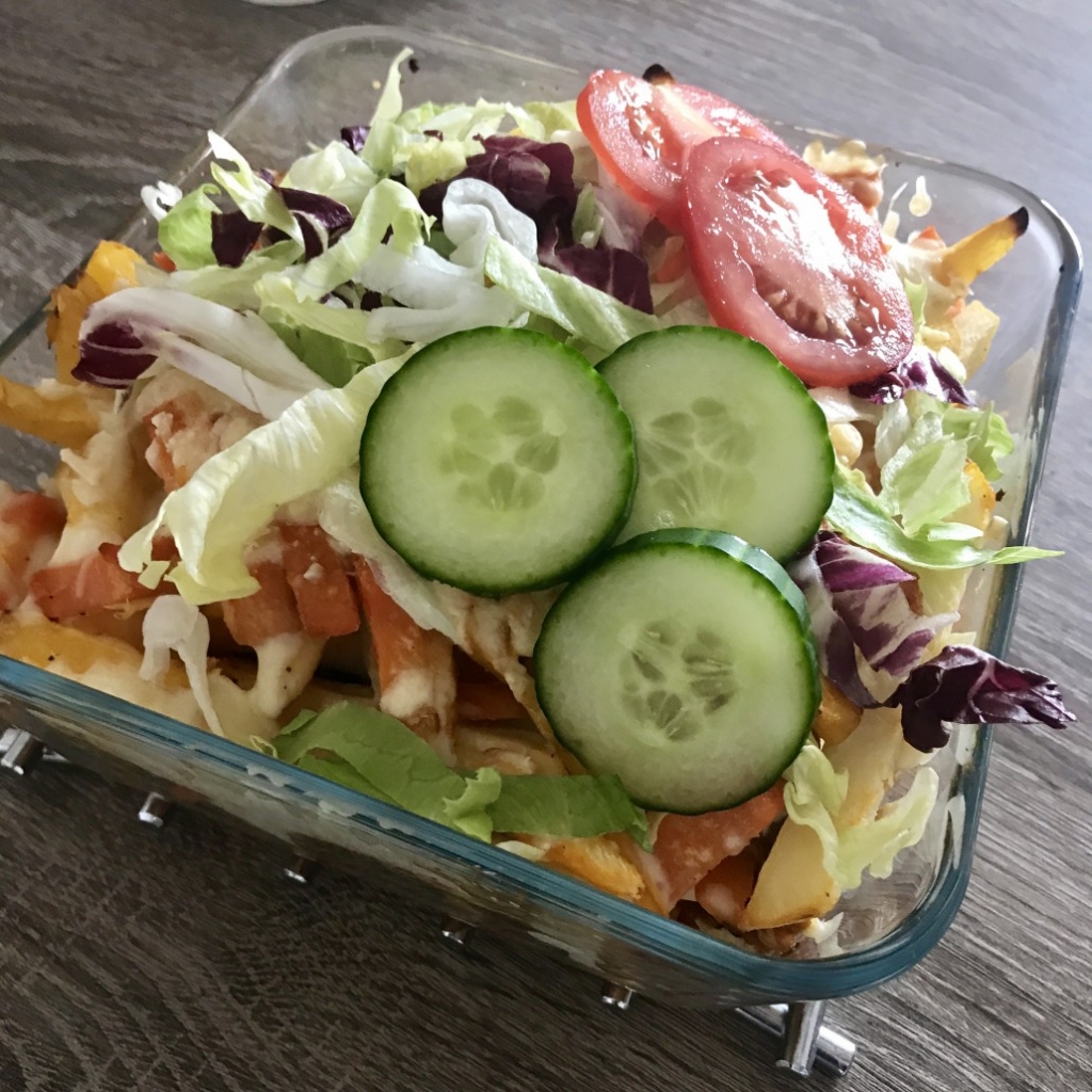 Heerlijke kapsalon met groentefrietjes